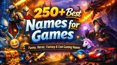 500+ Cool Names for Game – Unique, Funny,Gaming Name