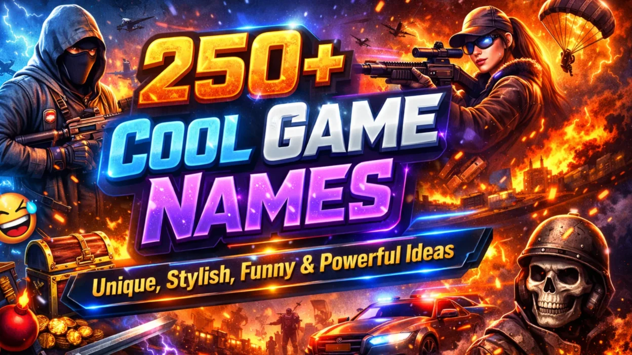 250+ Cool Game Names – Unique, Stylish, Funny & Powerful Ideas