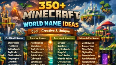 Minecraft World Name Ideas