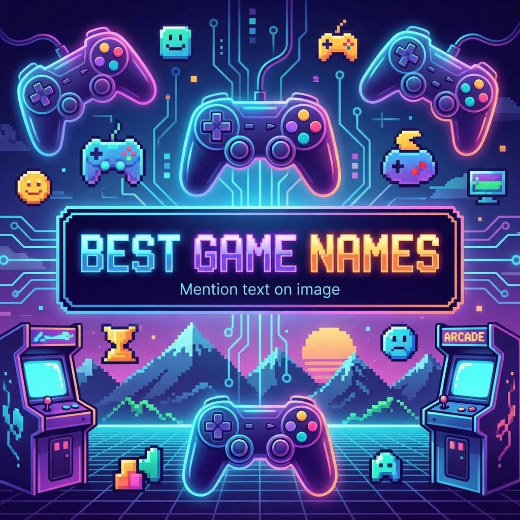 Best game names with cool, unique, and creative ideas for gamers in 2026