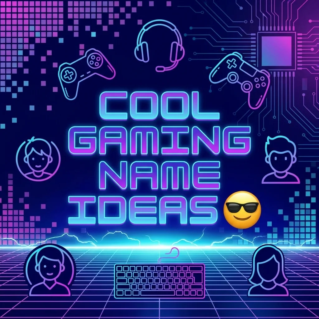 Cool gaming name ideas with unique, stylish, and creative names for gamers