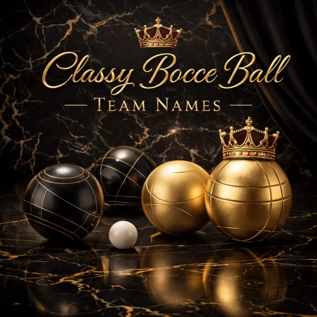 Classy Bocce Ball Team Name