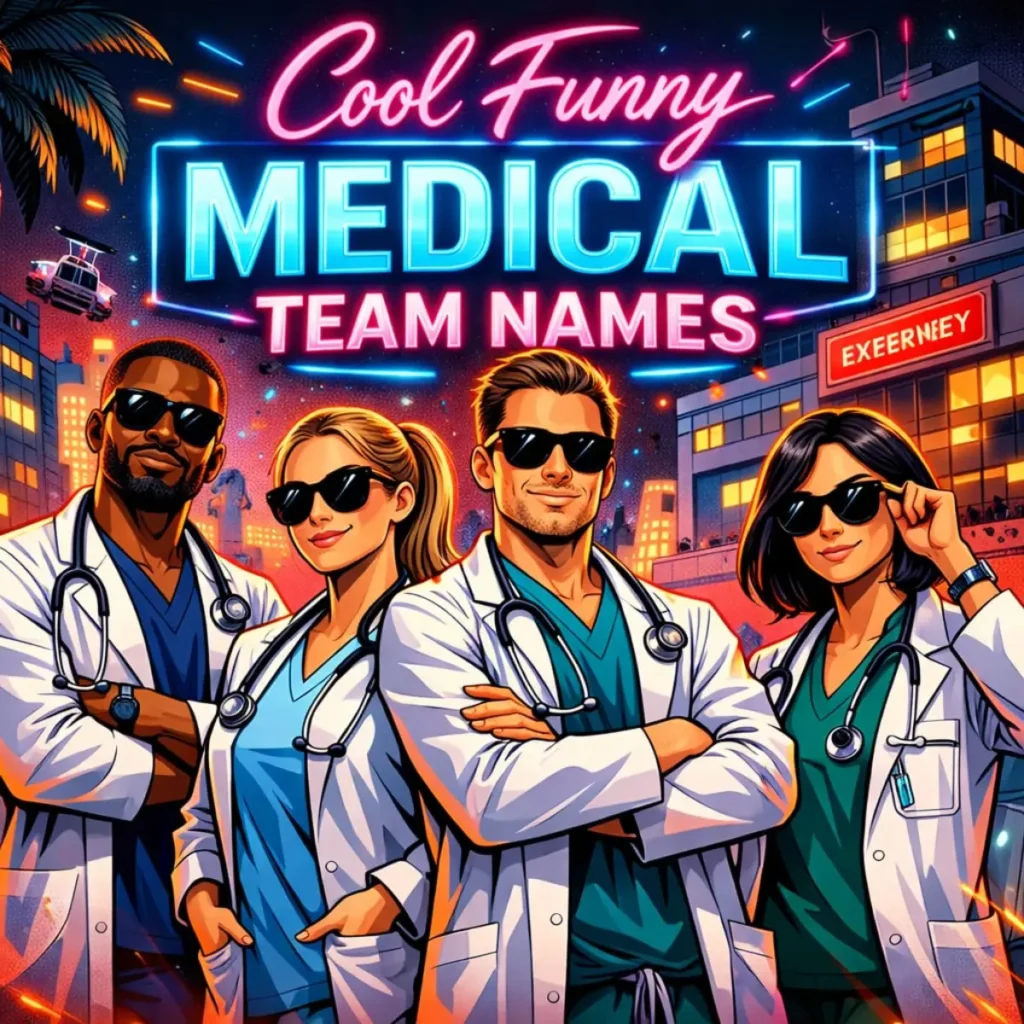 Cool funny medical team names