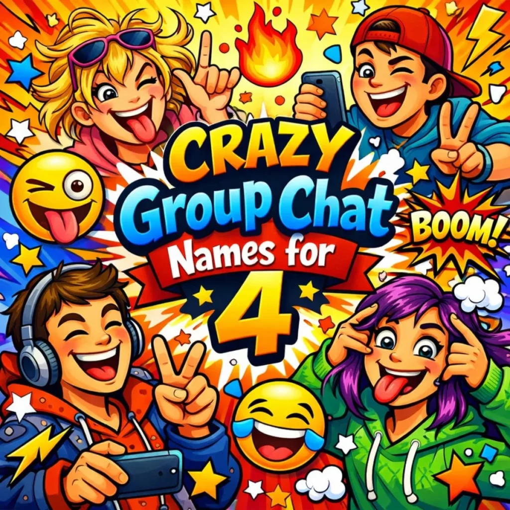 Crazy Group Chat Names for 4