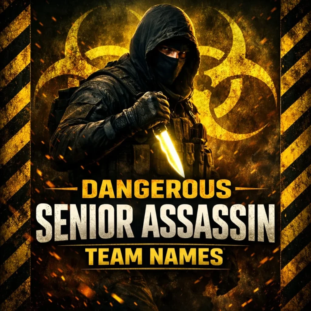 ⚔ Dangerous Senior Assassin Team Names
