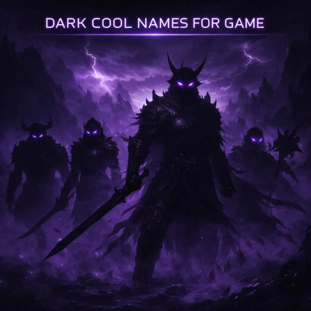 Cool Names for Game – Dark & Evil