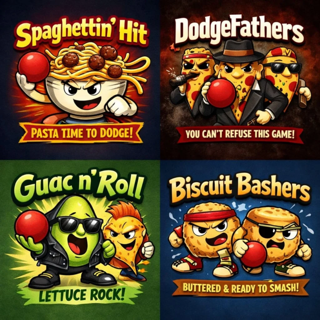  Food-Themed Funny Dodgeball Team Names