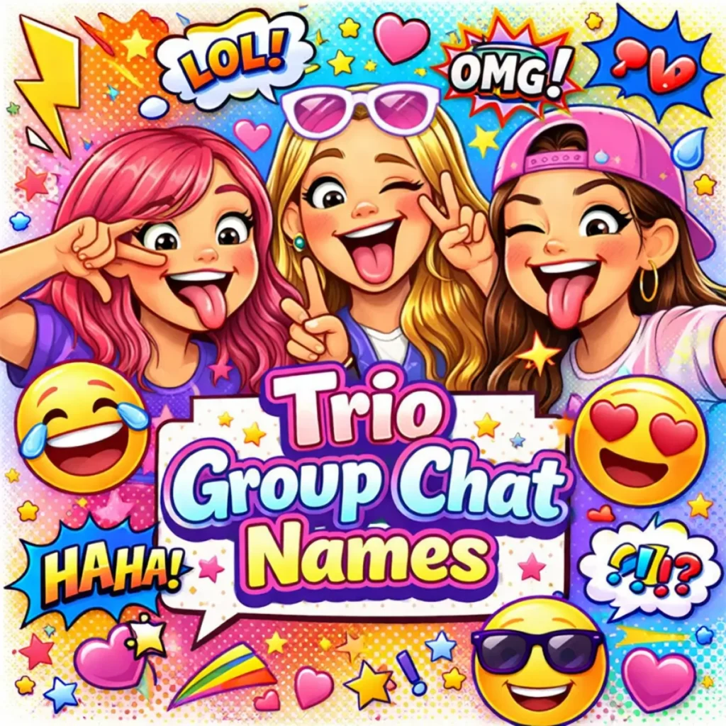 Funny Trio Group Chat Names to Make Everyone Laugh