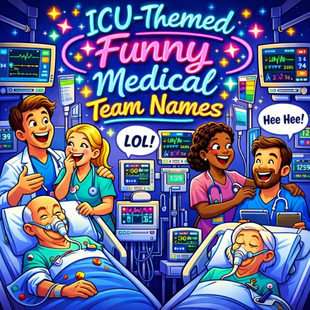 ICU-Themed funny medical team names 