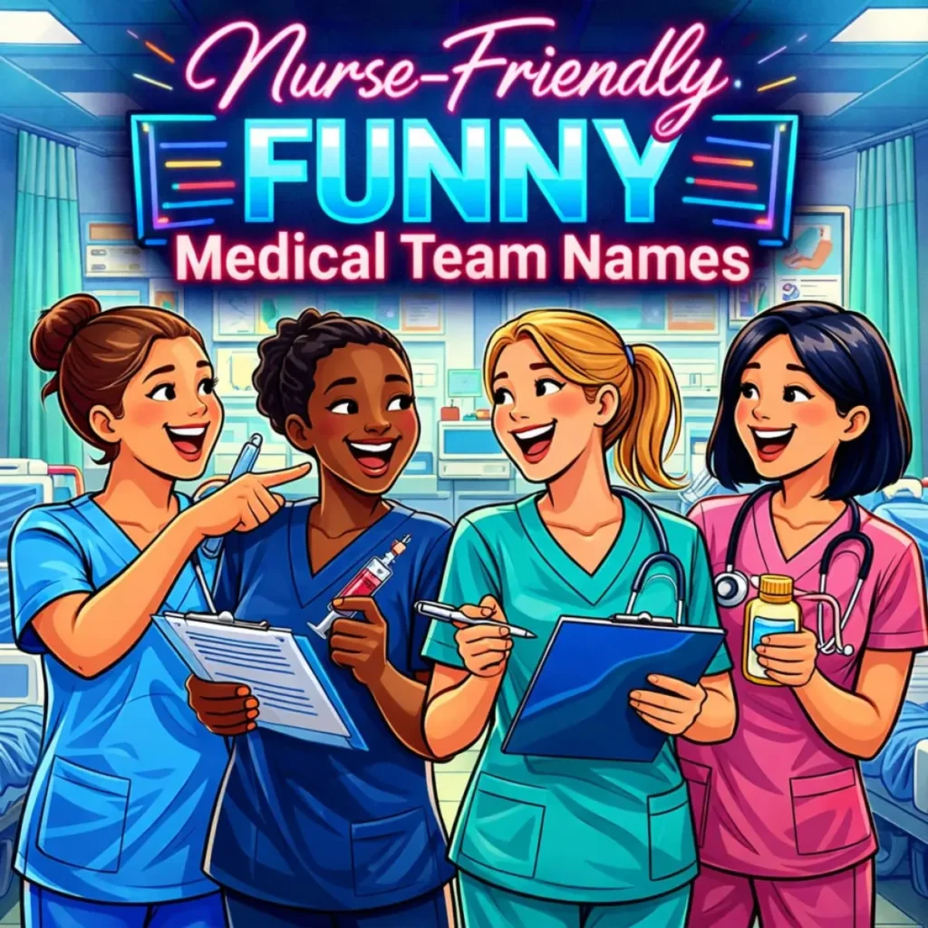 Nurse-friendly funny medical team names 