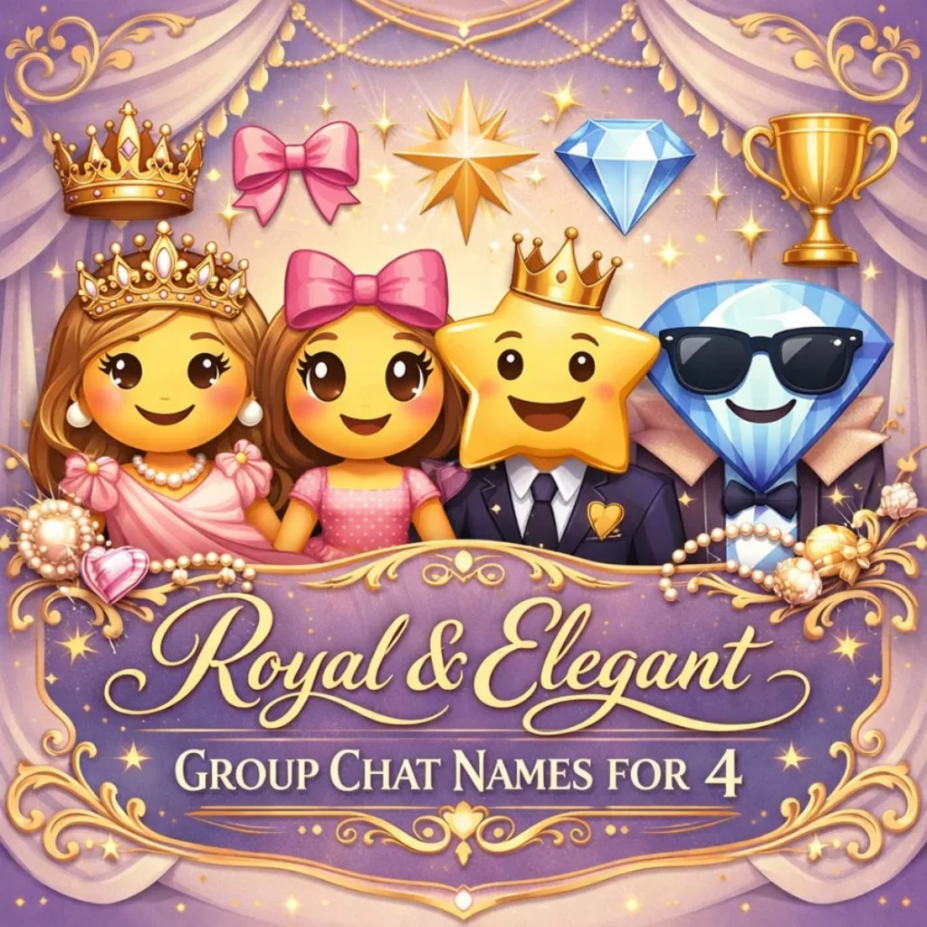 Royal Group Chat Names for 4 