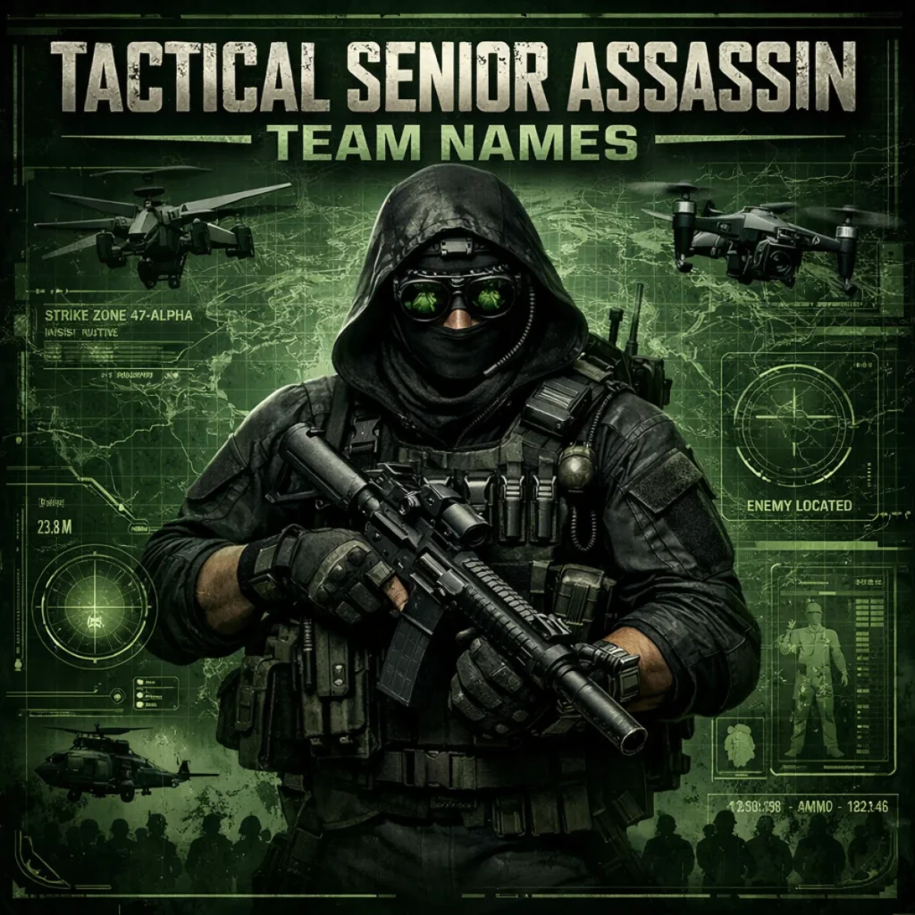 Tactical Senior Assassin Team Names