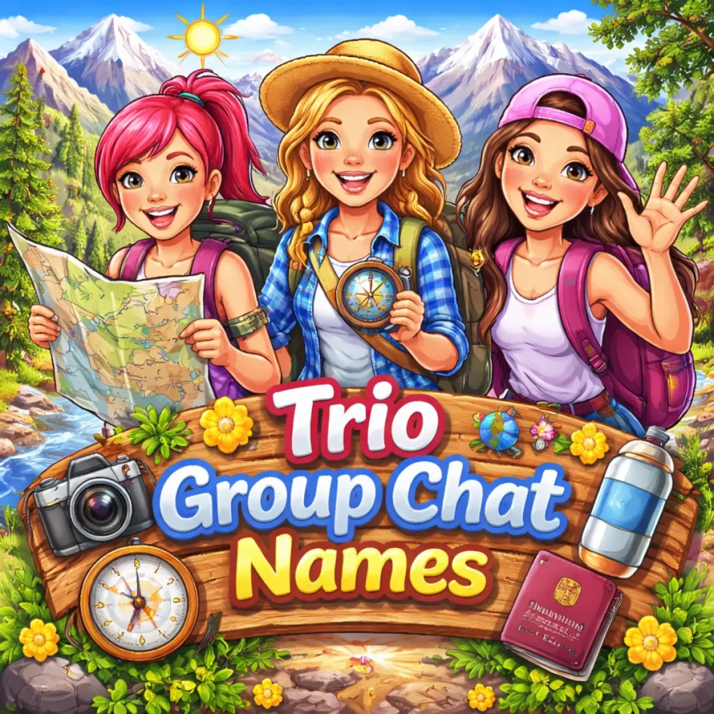 Travel Trio Group Chat Names for Adventure Seekers