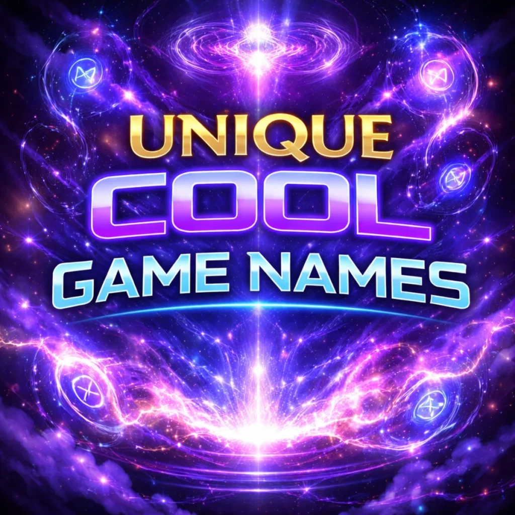 Unique Cool Game Names