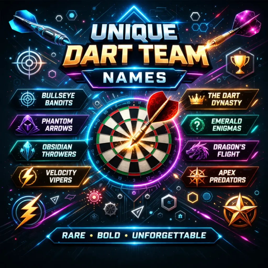 Unique Dart Team Names