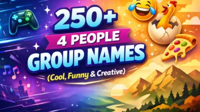 250+ 4 People Group Names