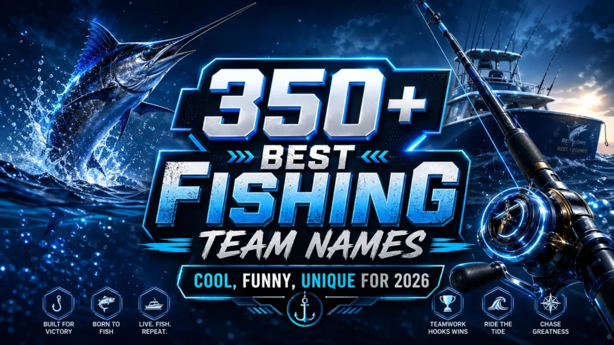 350+ Best Fishing Team Names