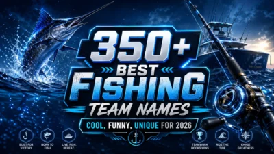 350+ Best Fishing Team Names
