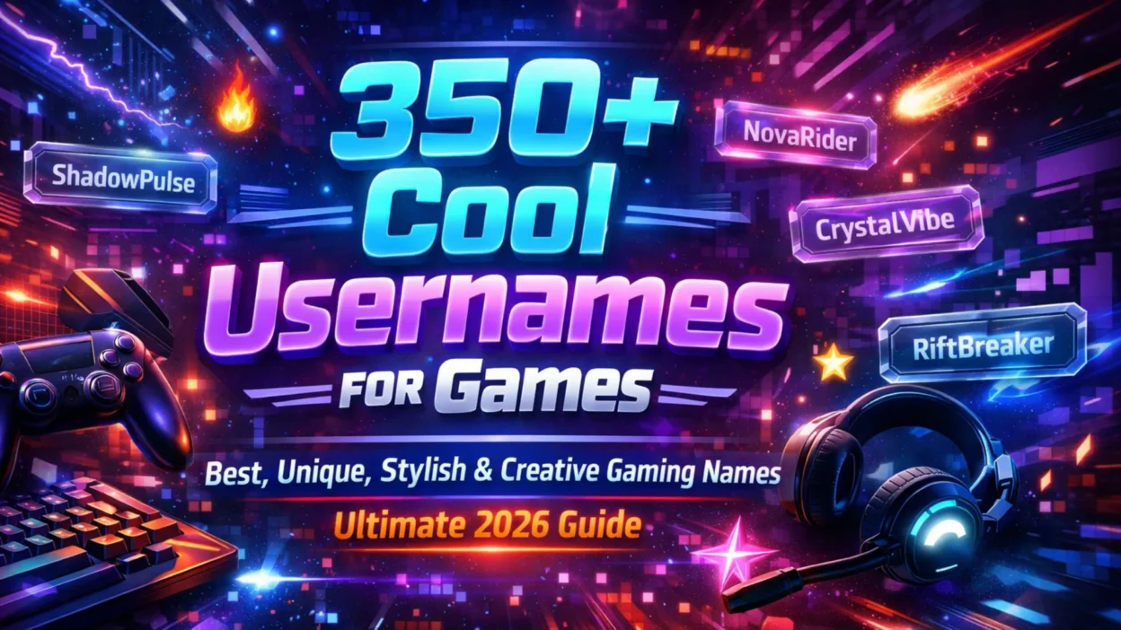 350+ Cool Usernames for Games