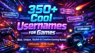 350+ Cool Usernames for Games