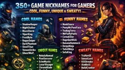 Game Nicknames
