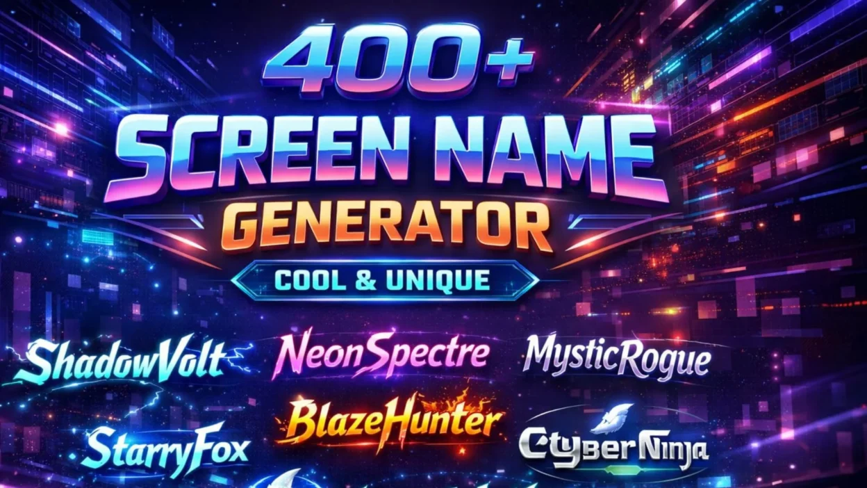 400+Screen Name Generator