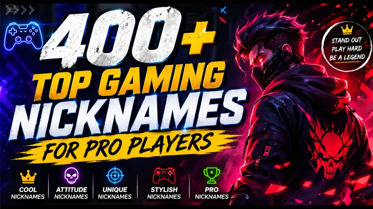 400+Top Gaming Nicknames