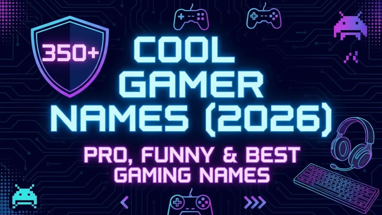 350+ cool gamer names for 2026 with pro, funny, and best gaming name ideas