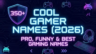 350+ cool gamer names for 2026 with pro, funny, and best gaming name ideas