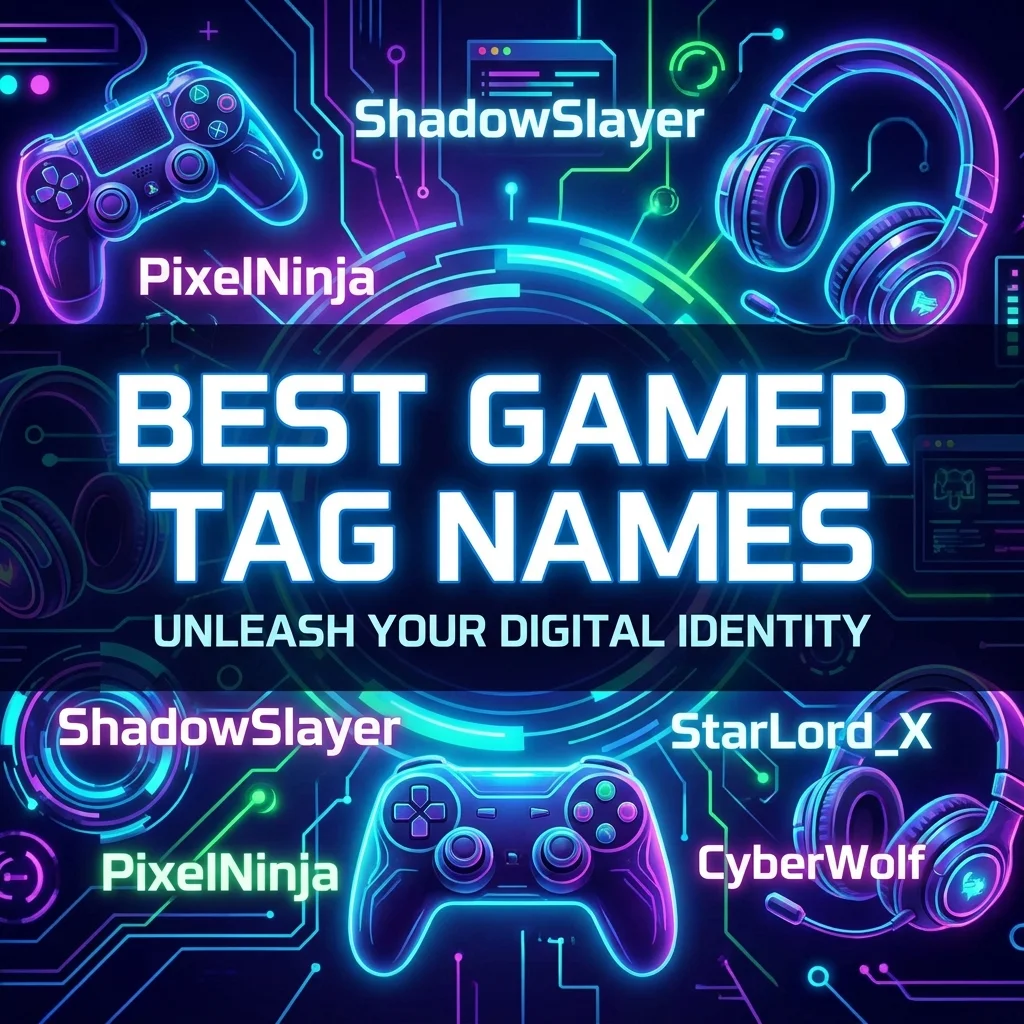 Best gamer tag names with cool, unique, and stylish ideas for gaming profiles