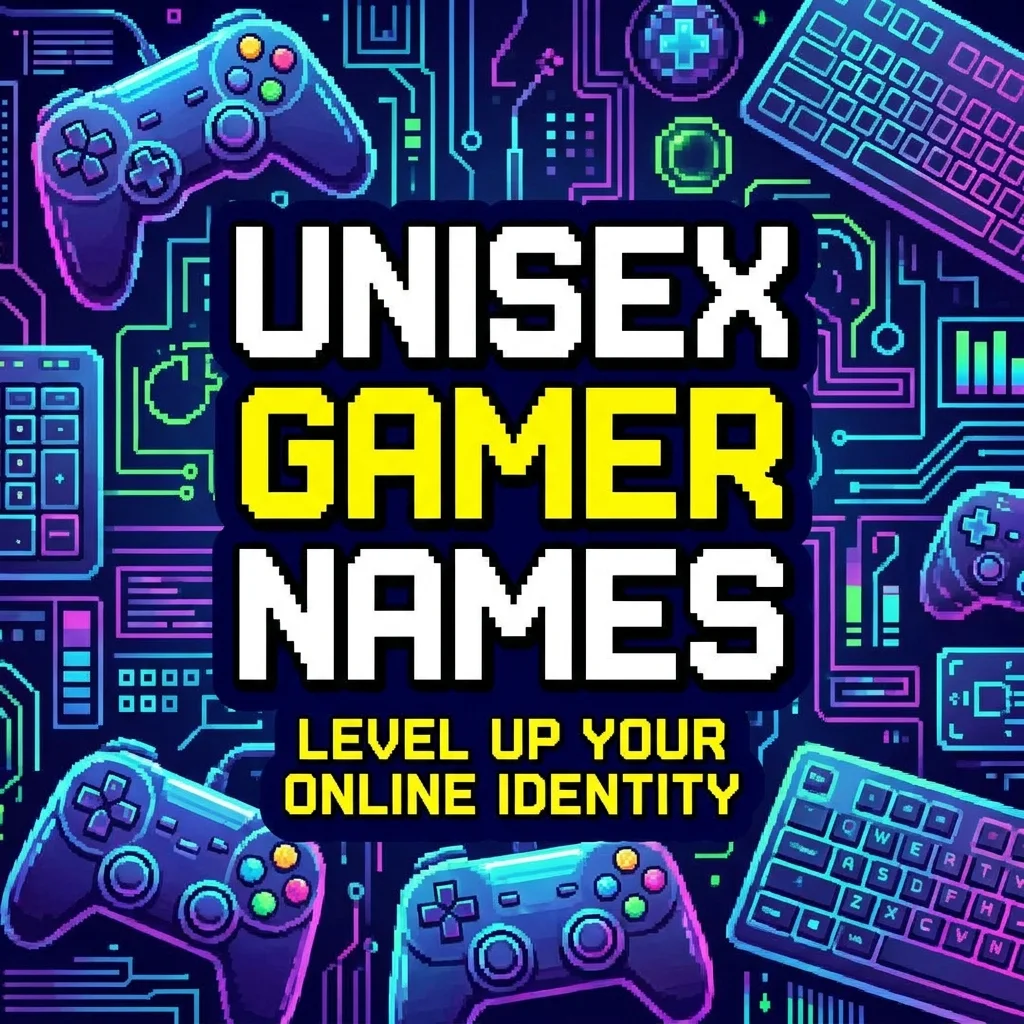 Unisex gamer names with cool, unique, and gender-neutral username ideas for players