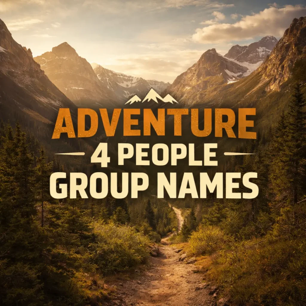 Adventure 4 People Group Names
