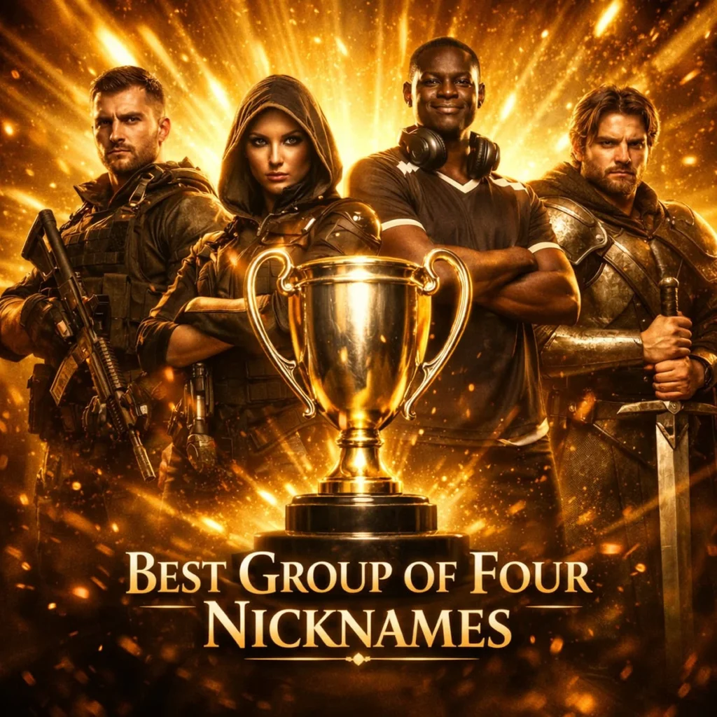 Best Group of Four Nicknames ⭐🔥