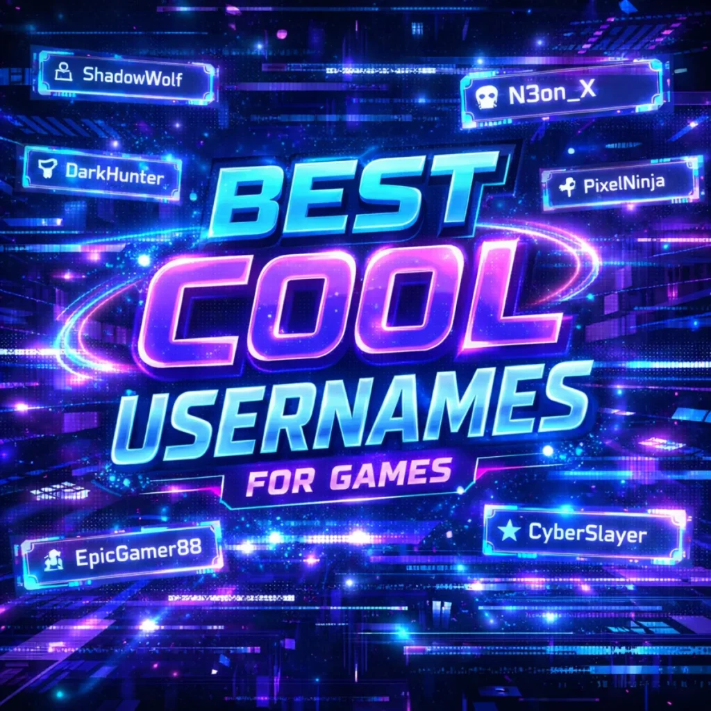 Best Cool Usernames for Games