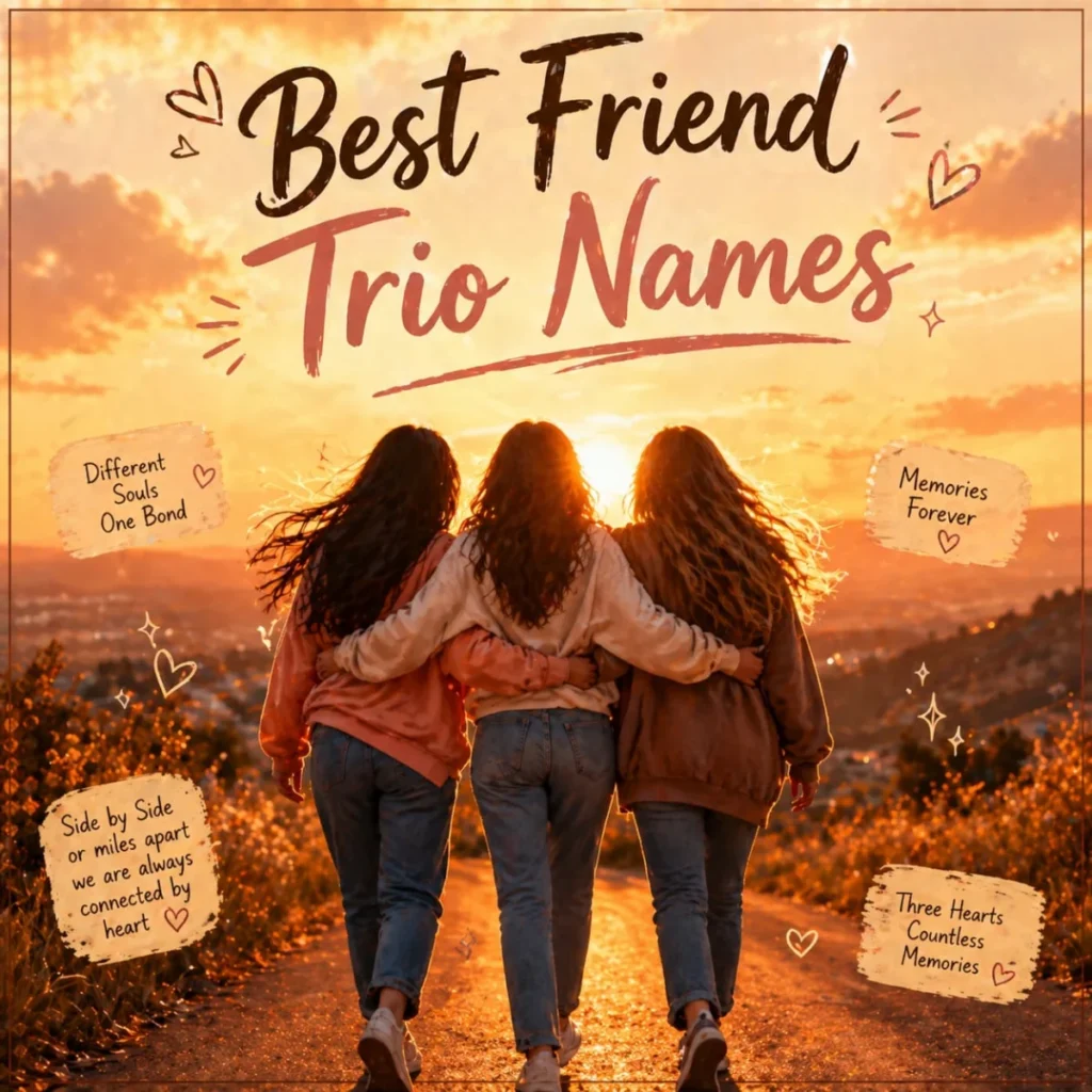 🧠Best Nicknames for Groups of 3 Best Friend Trio Names