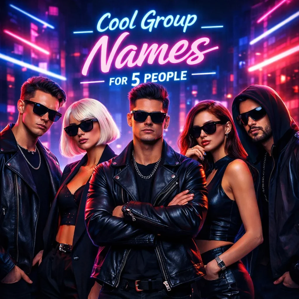 Cool group names for 5 people