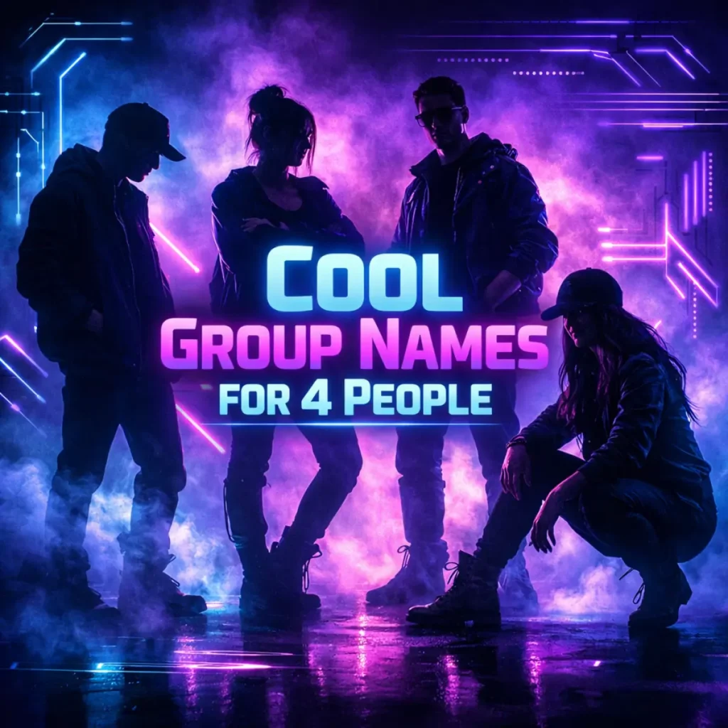 Cool group name for 4 people