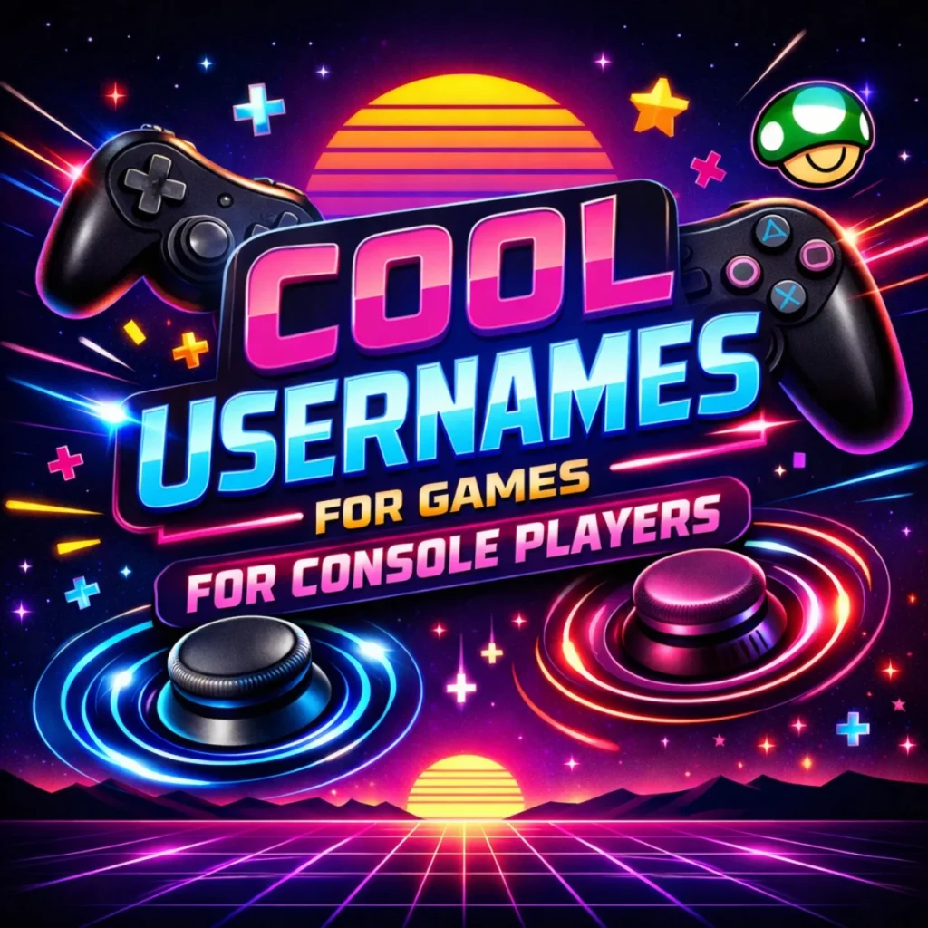 Cool Usernames for Games for Console Players