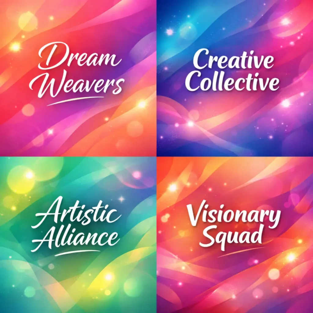 Creative 4 People Group Names