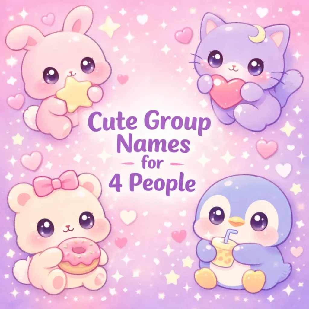 Cute group name for 4 people