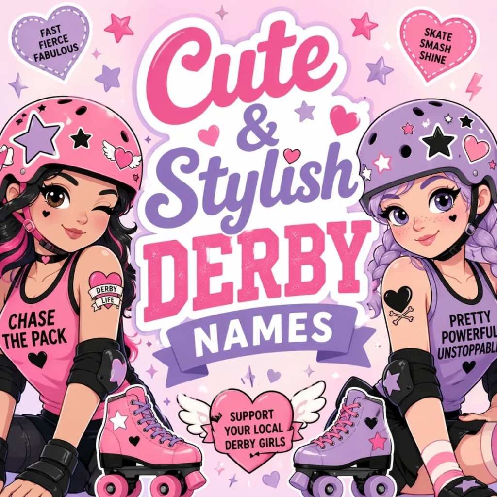 Roller Derby Team Names for Ladies – Stylish Cute Mix 