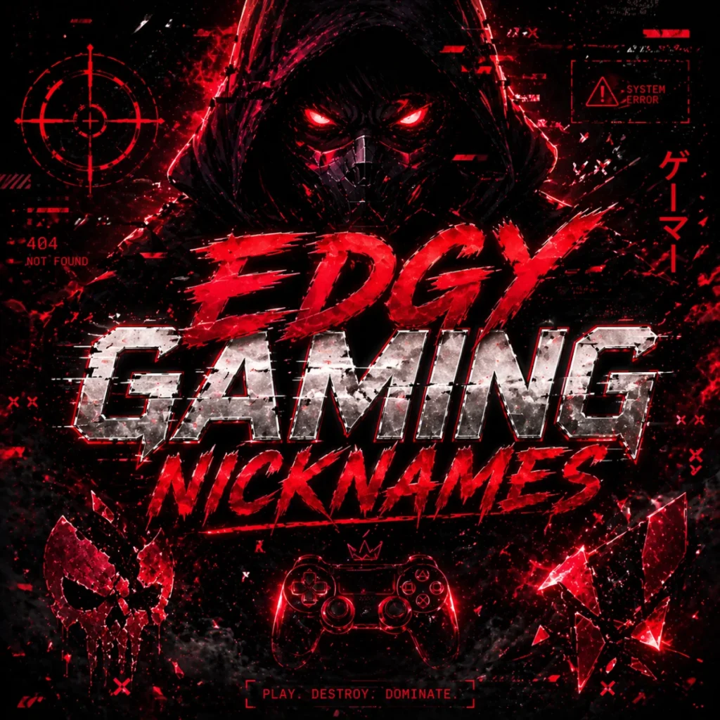 Edgy Gaming Nicknames 