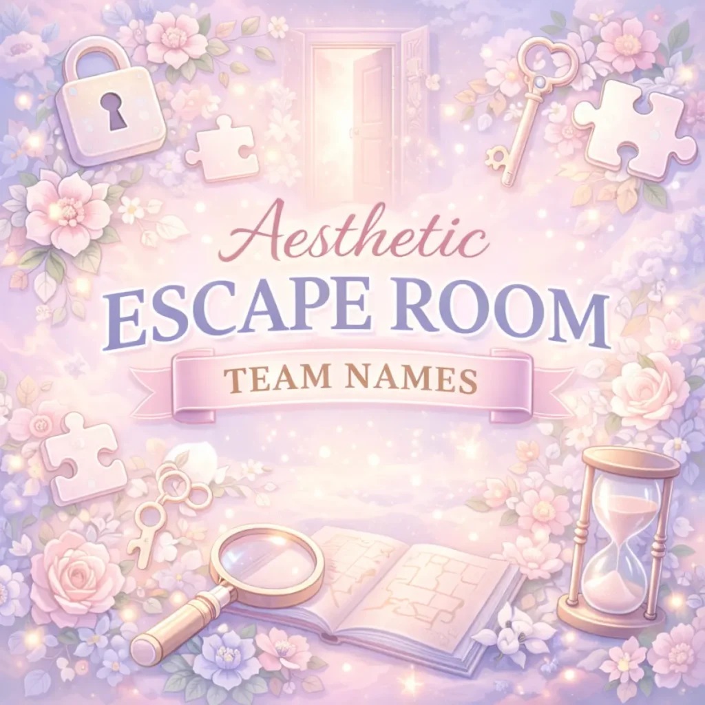 Escape Room Team Names – Aesthetic Edition