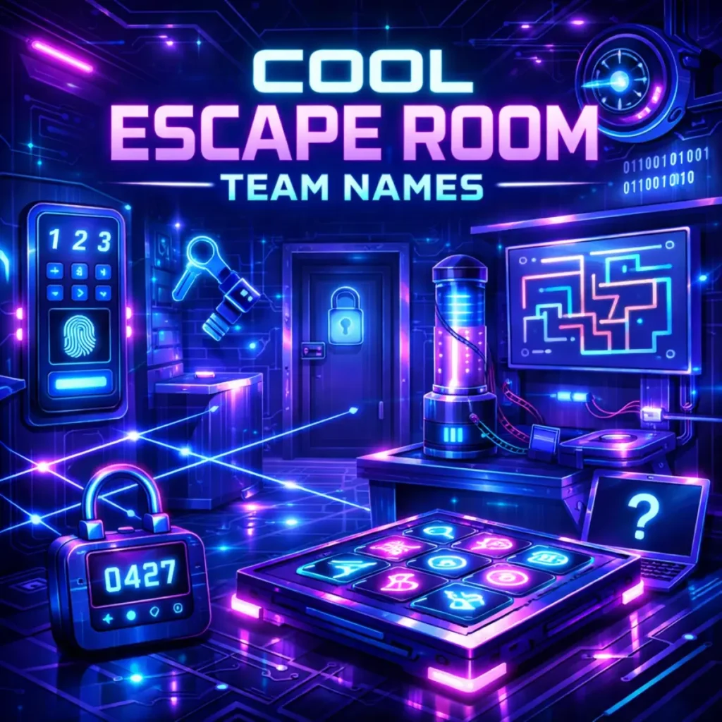 Escape Room Team Names – Cool Edition