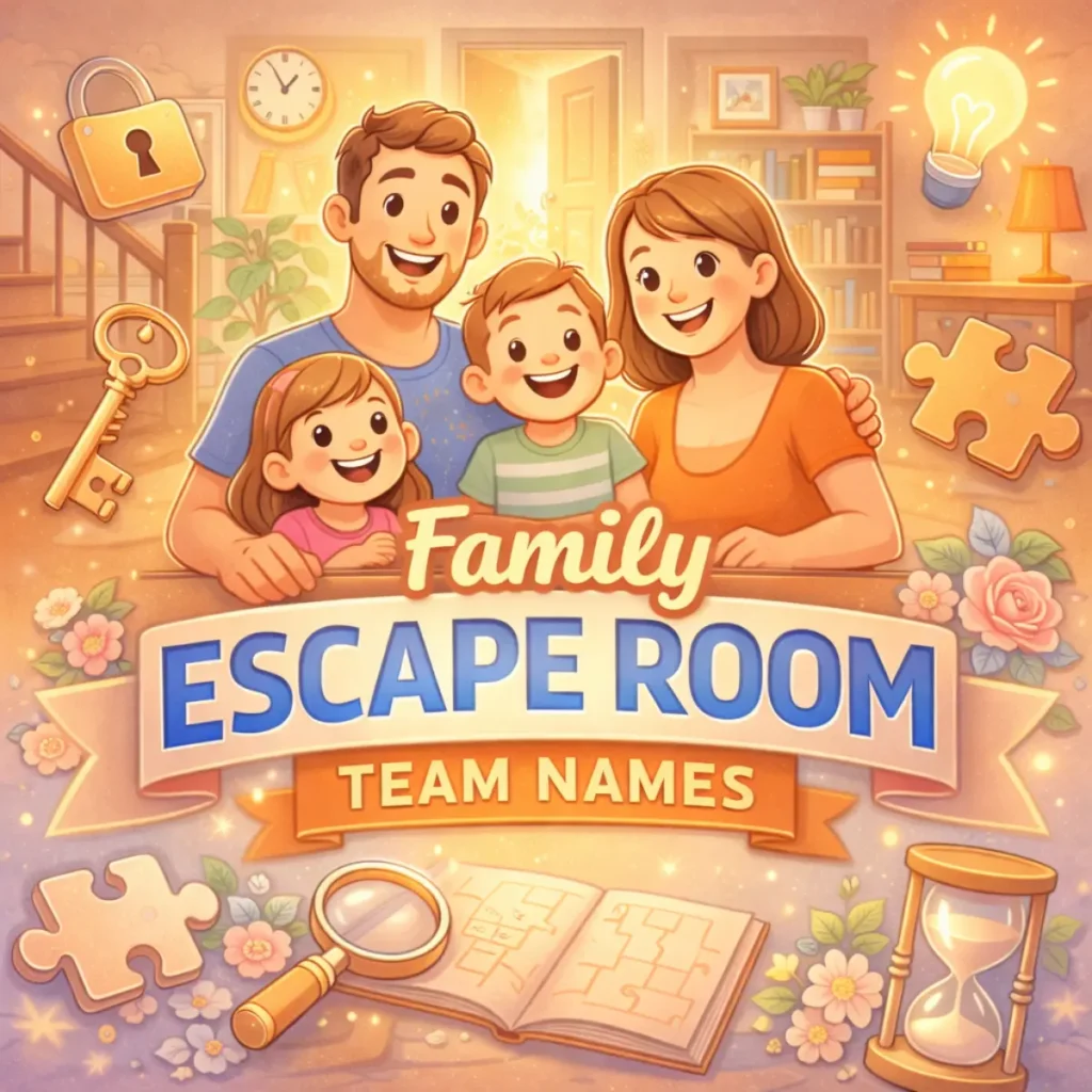 Escape Room Team Names – Family Edition