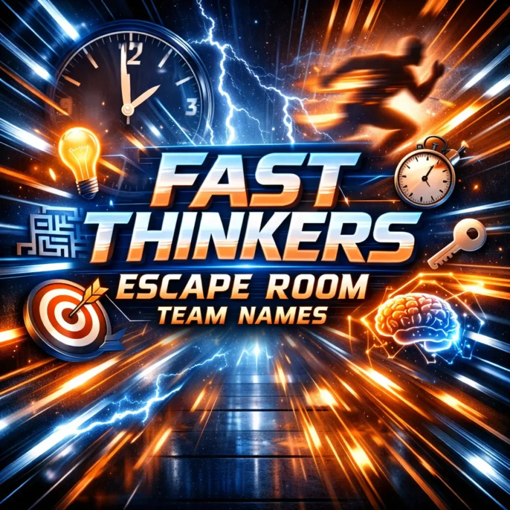 Escape Room Team Names – Fast Thinkers Edition