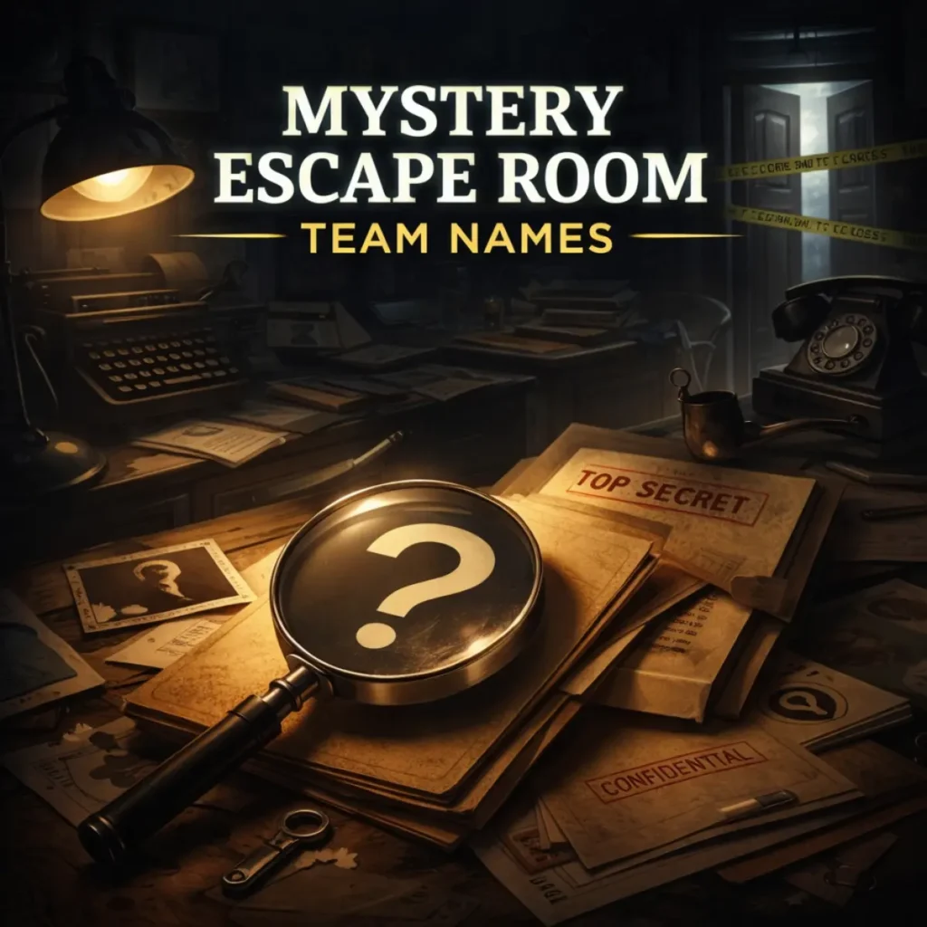 Escape Room Team Names – Mystery Edition