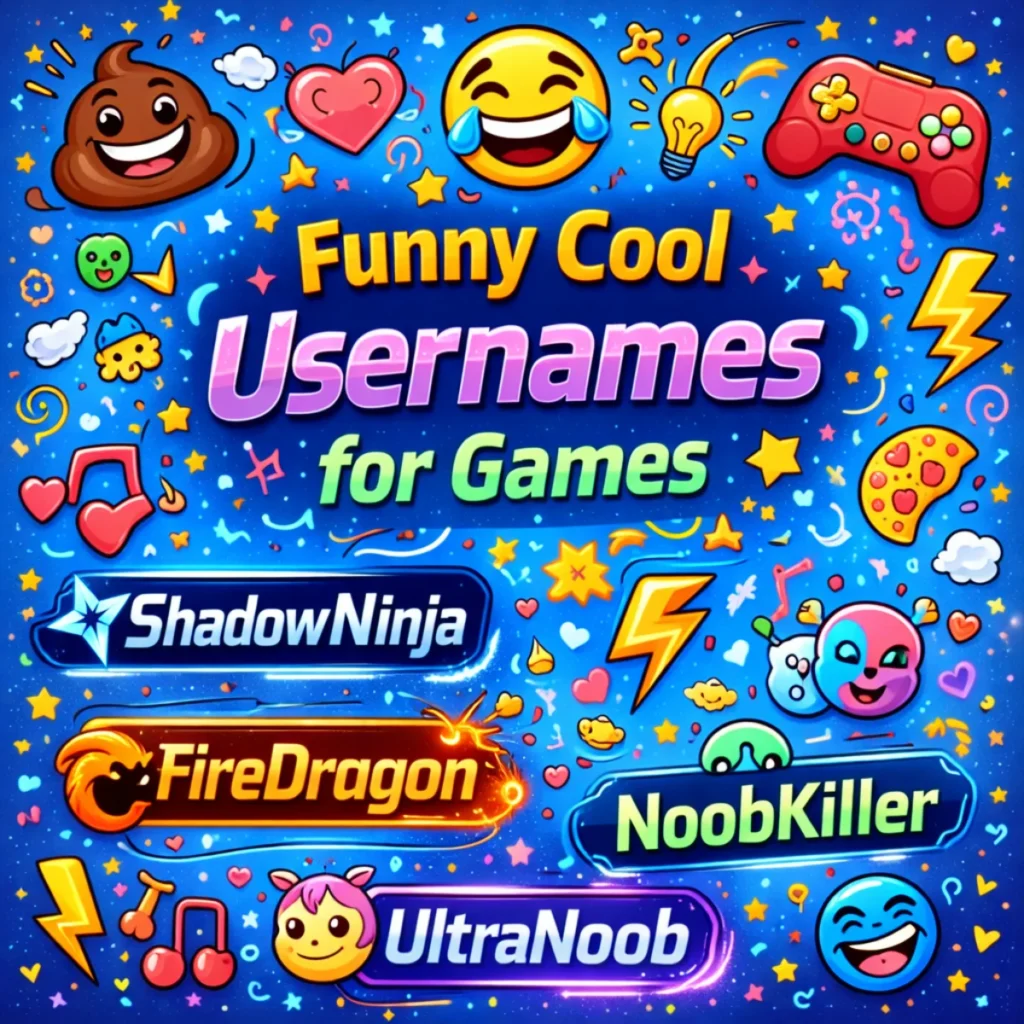 Funny Cool Usernames for Games