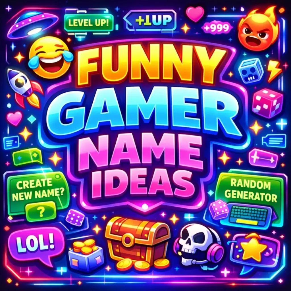 😂 FUNNY GAMER NAME IDEAS
