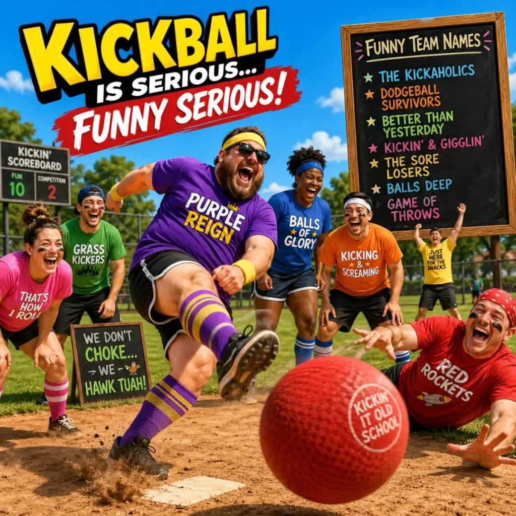 🥇Funny Kickball Team Names 
